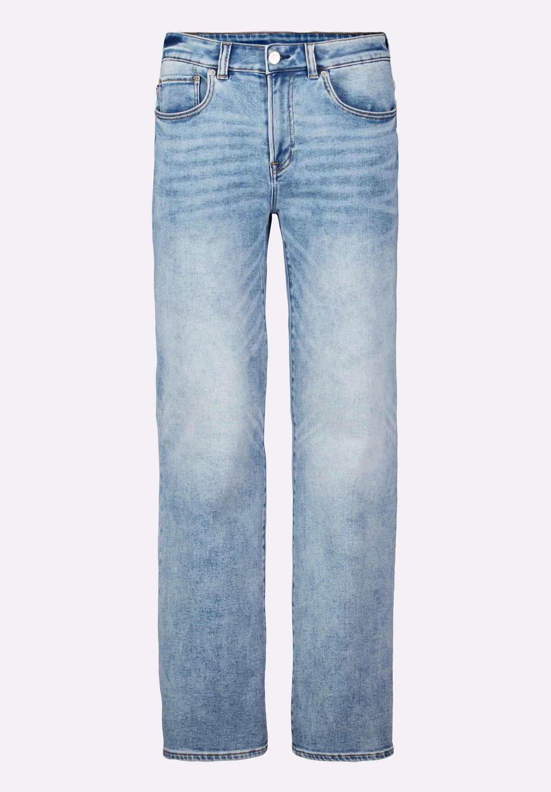 Slim Bootcut King Men's Jeans, Sanded and Whiskered Blue - BM26086 Textured Versatile Shopping Day Brushed Interior