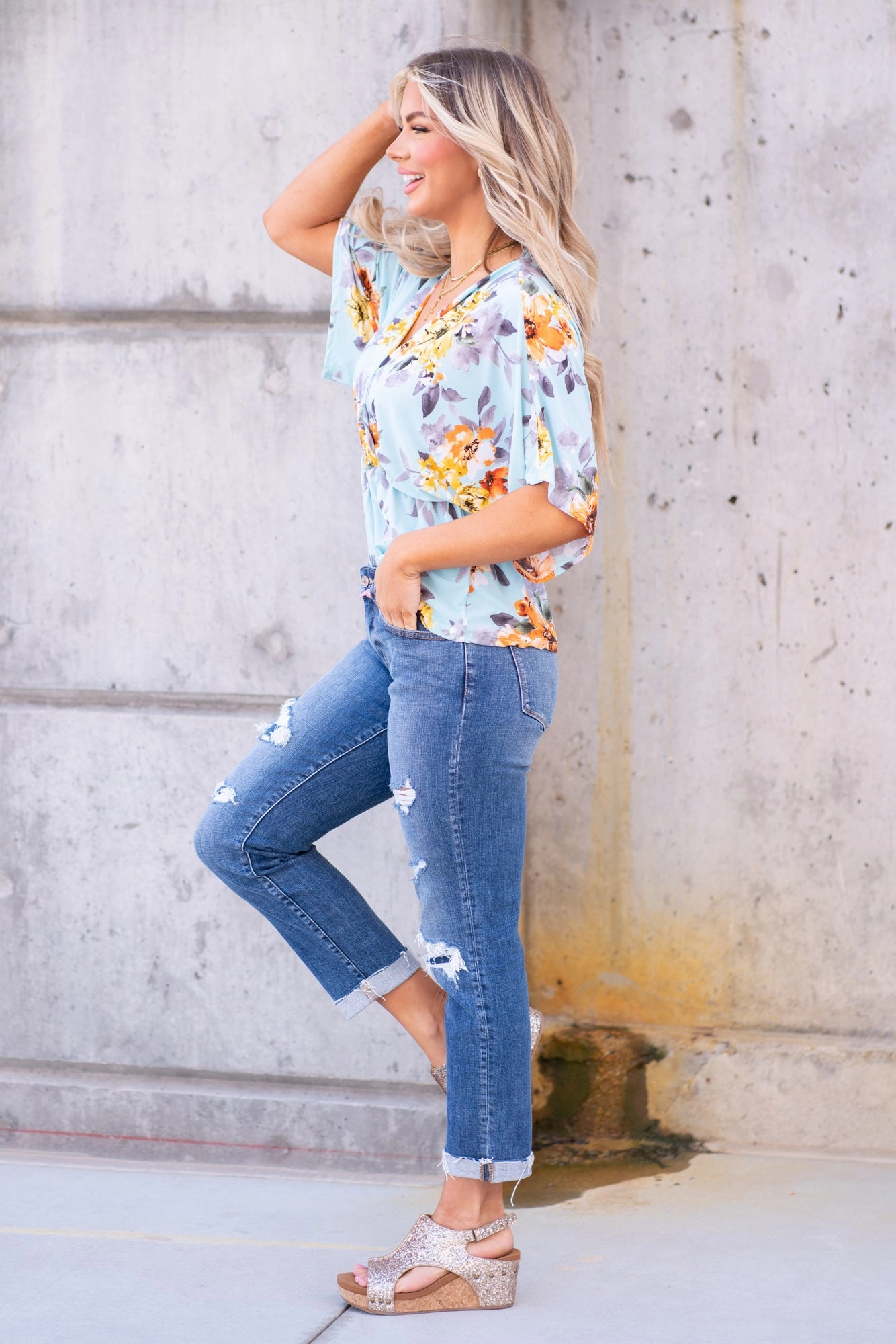 Always Ready Madison Mid Rise Denim Patch Boyfriend Regular & Plus Sizes