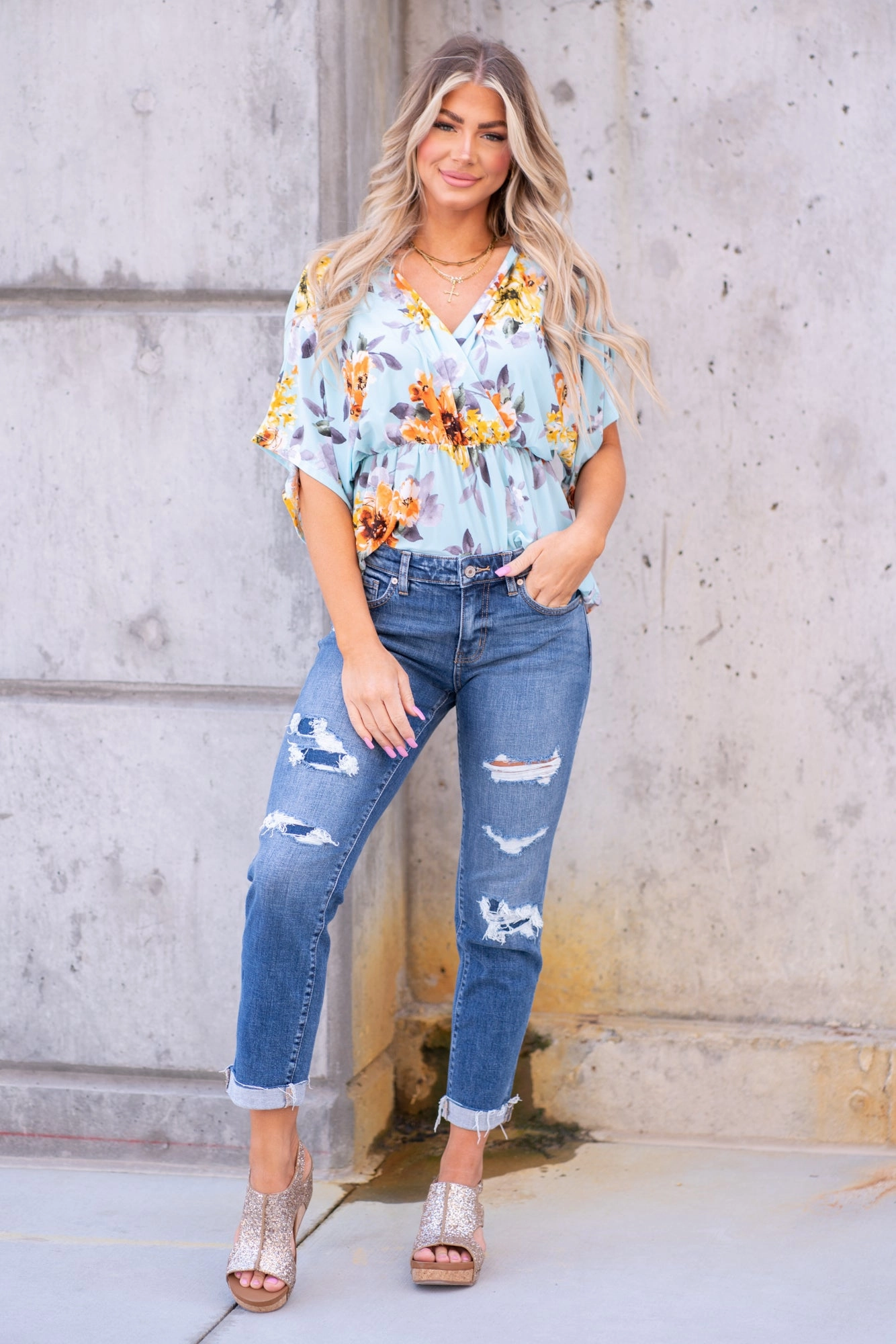 Madison Mid Rise Denim Patch Boyfriend Regular & Plus Sizes Weekend Getaway Minimalist Breathable