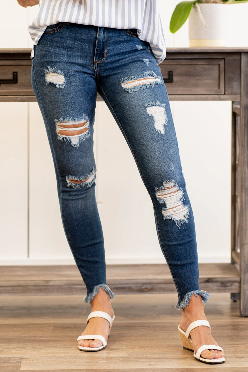 Casual Wear Valentina Mid Rise Ankle Skinny