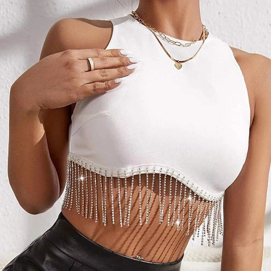 Vegas Strip Crop Top- 2 Colors* Comfort Cushion Neckline NonIrritatingEdges