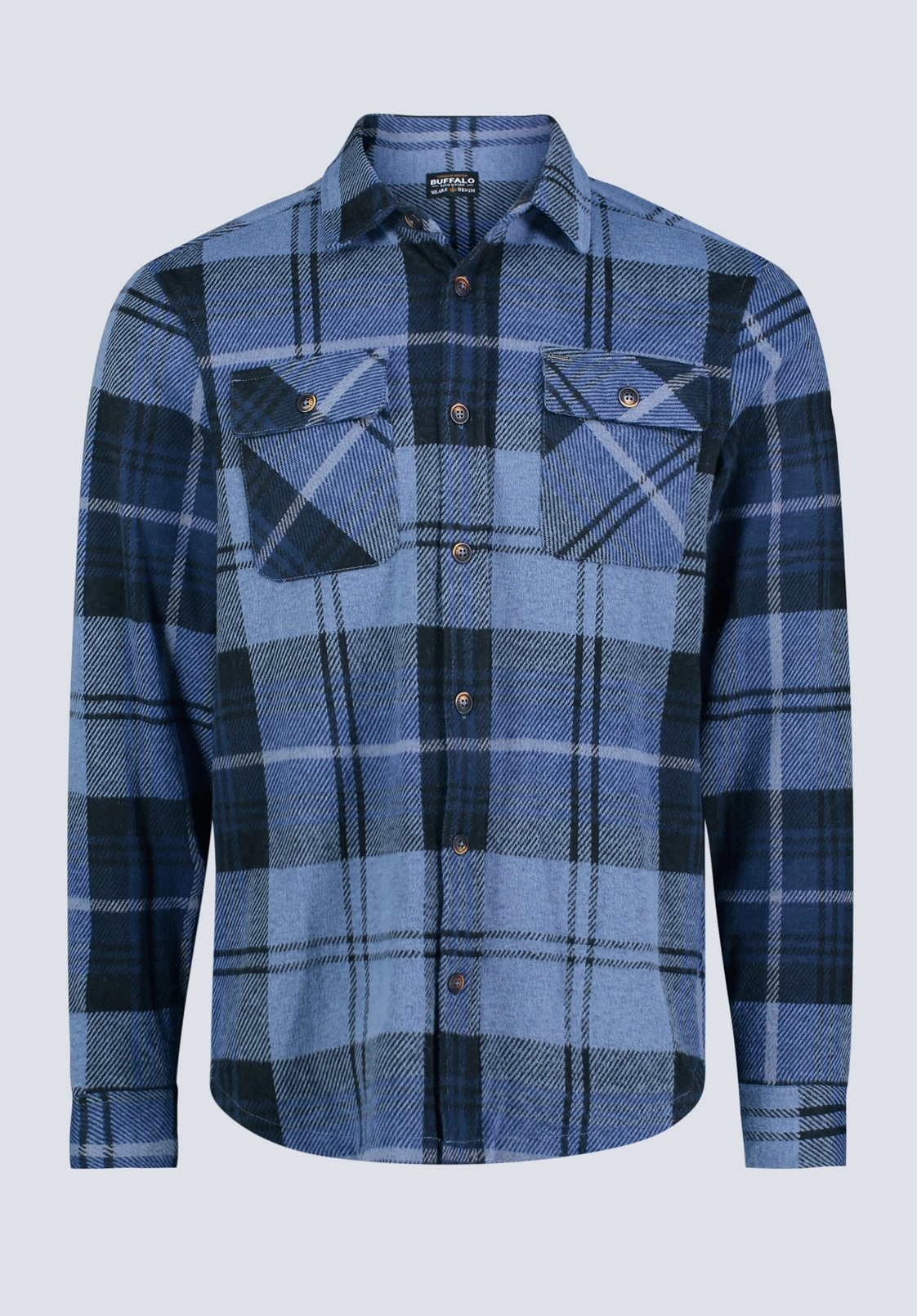 Sebbe Men's Blanket Shirt in Whale Plaid - BM24306 Casual Sophistication