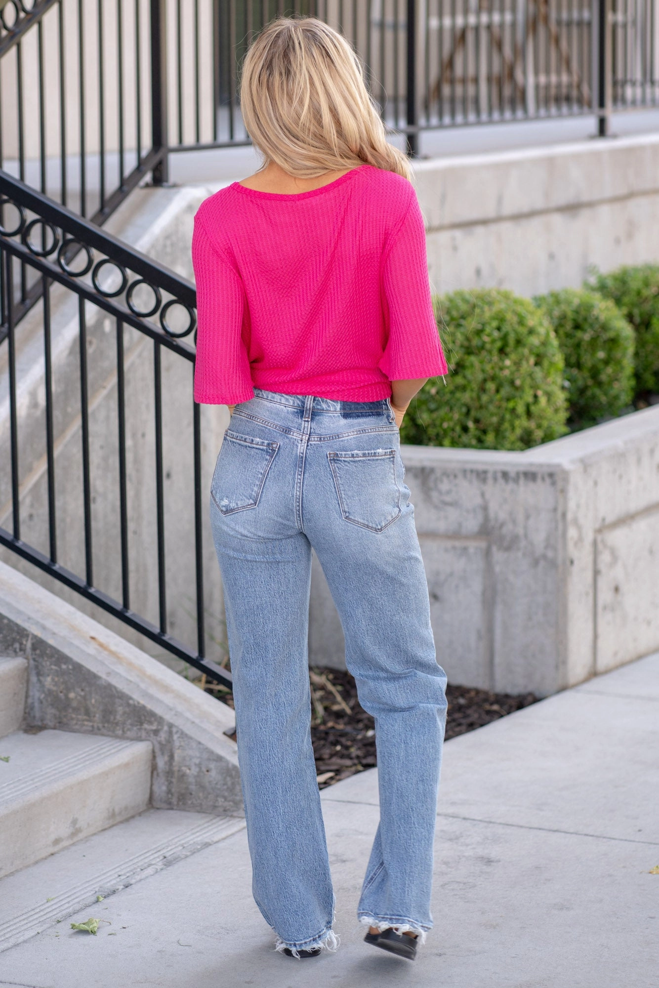 VERVET Leaping Water High Rise 90s Super Wide Leg Jeans Medium Blue Wash Regular & Plus Sizes Brunch Outfit Vintage Lover Formal