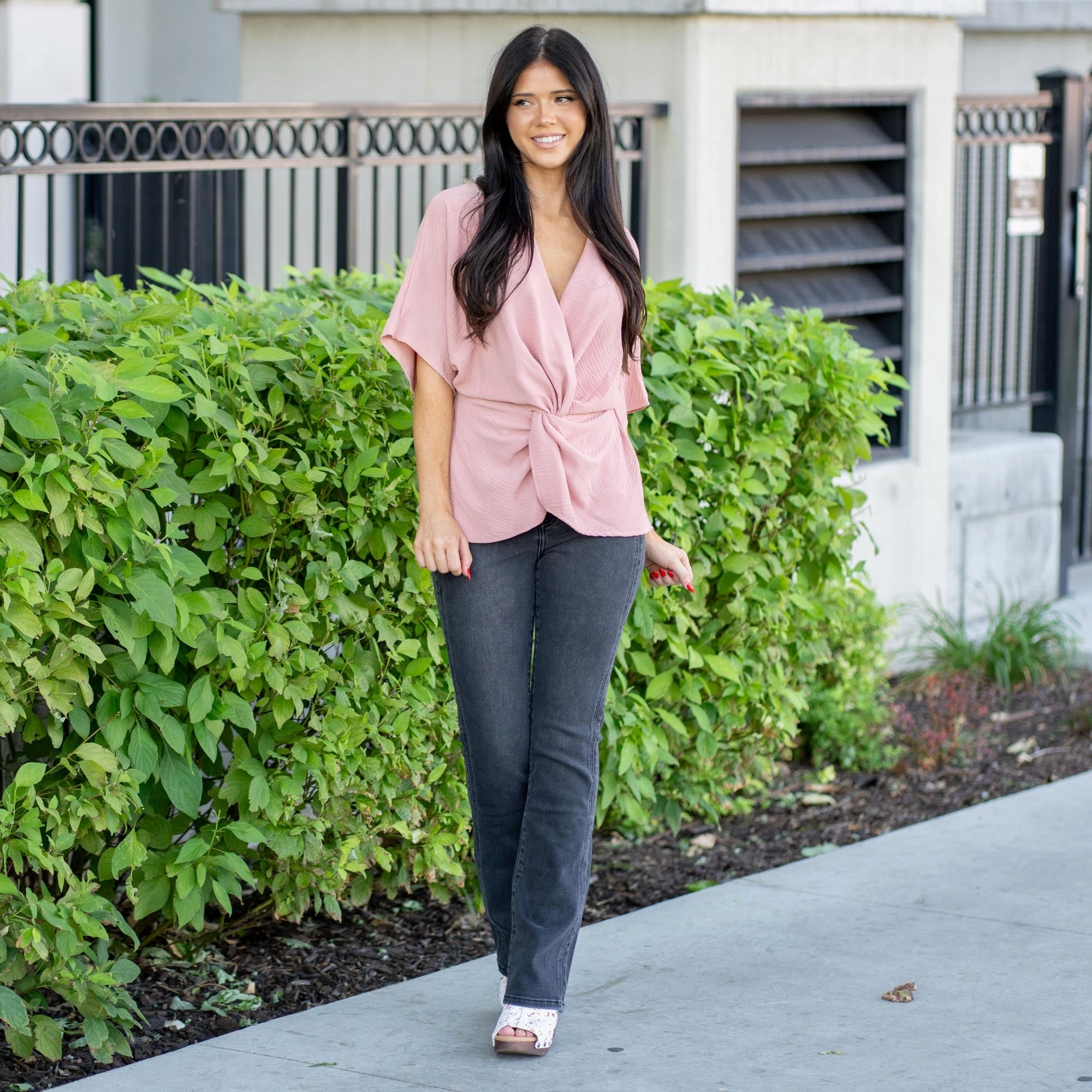 Casual Energy Grab And Go RFM Tummy Control Top Mia High Rise Slimmers Bootcut Jean Black Wash