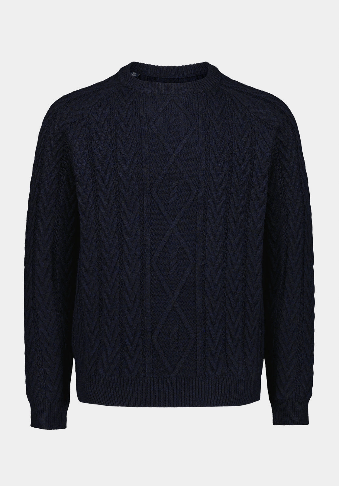 Warm Appeal Cozy Active Walder Men's Relaxed Cable Knit Sweater, Whale - BM24771