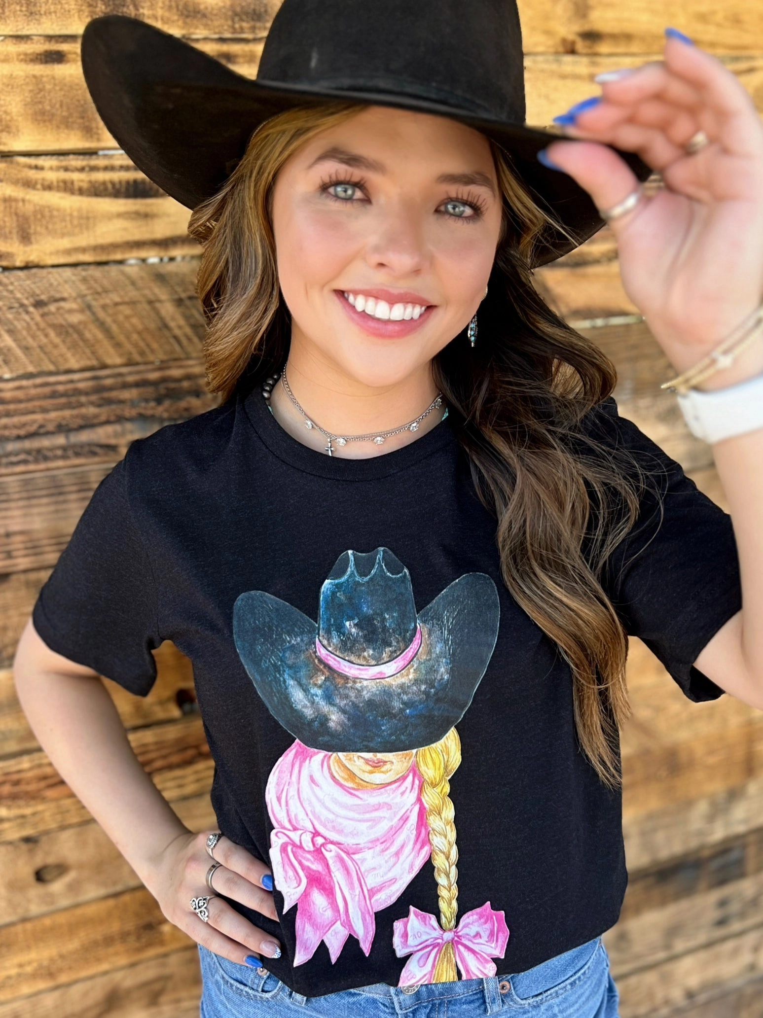 LightweightFabric Adjustable Hemline Sterling Kreek Plus Pretty Puncher Tee