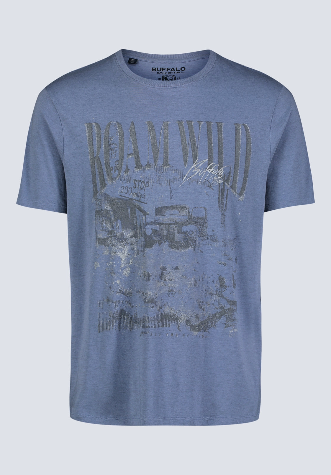 LoopwheelFabric Tice Men's Short-Sleeve Graphic T-Shirt, Coronet Blue - BM24472