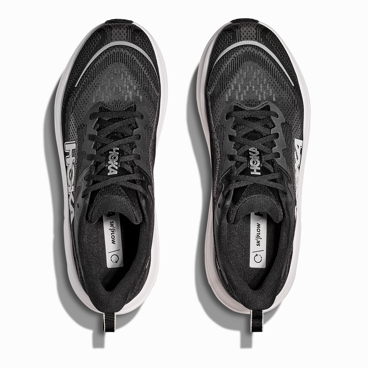 Flexible Outsole Design Move Smart Weekend Fit Hoka Skyflow - Black - White