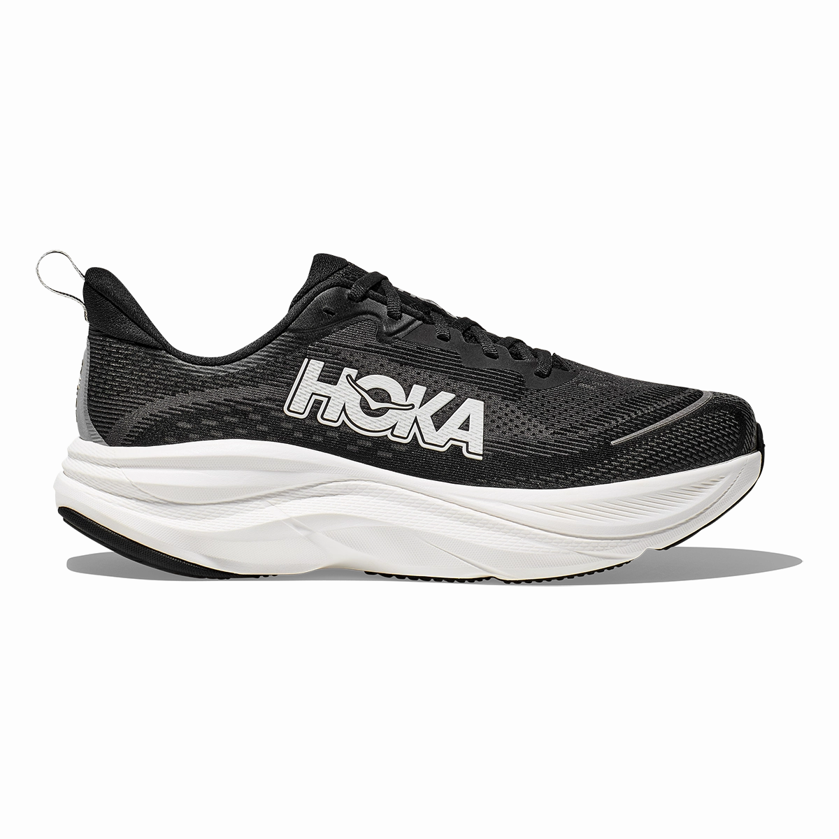 Weekend Fit Hoka Skyflow - Black - White Adaptive Impact Zones Impact Resistant Cushioning