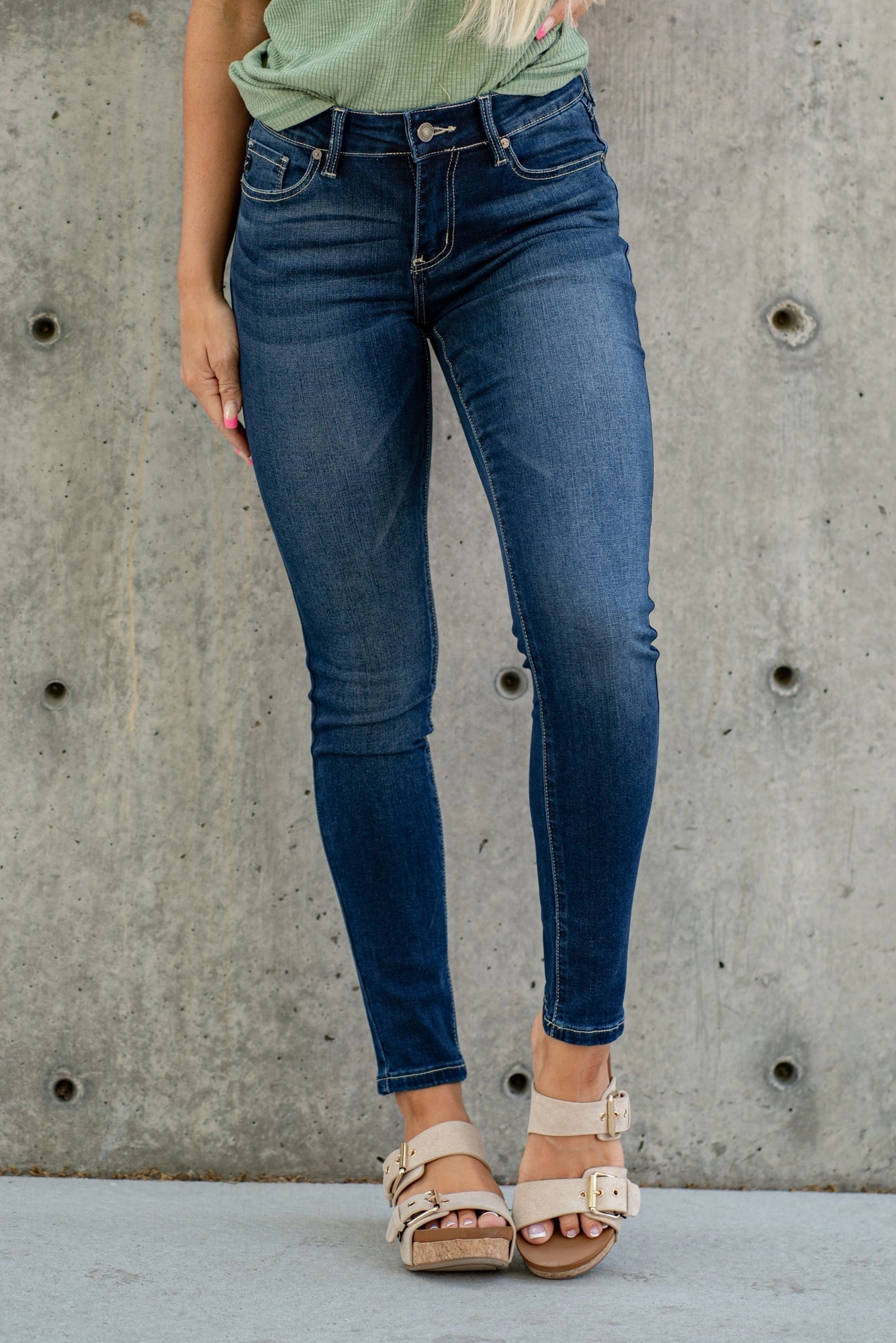 West Point Mid Rise Skinny Regular & Plus Sizes Active Outfit