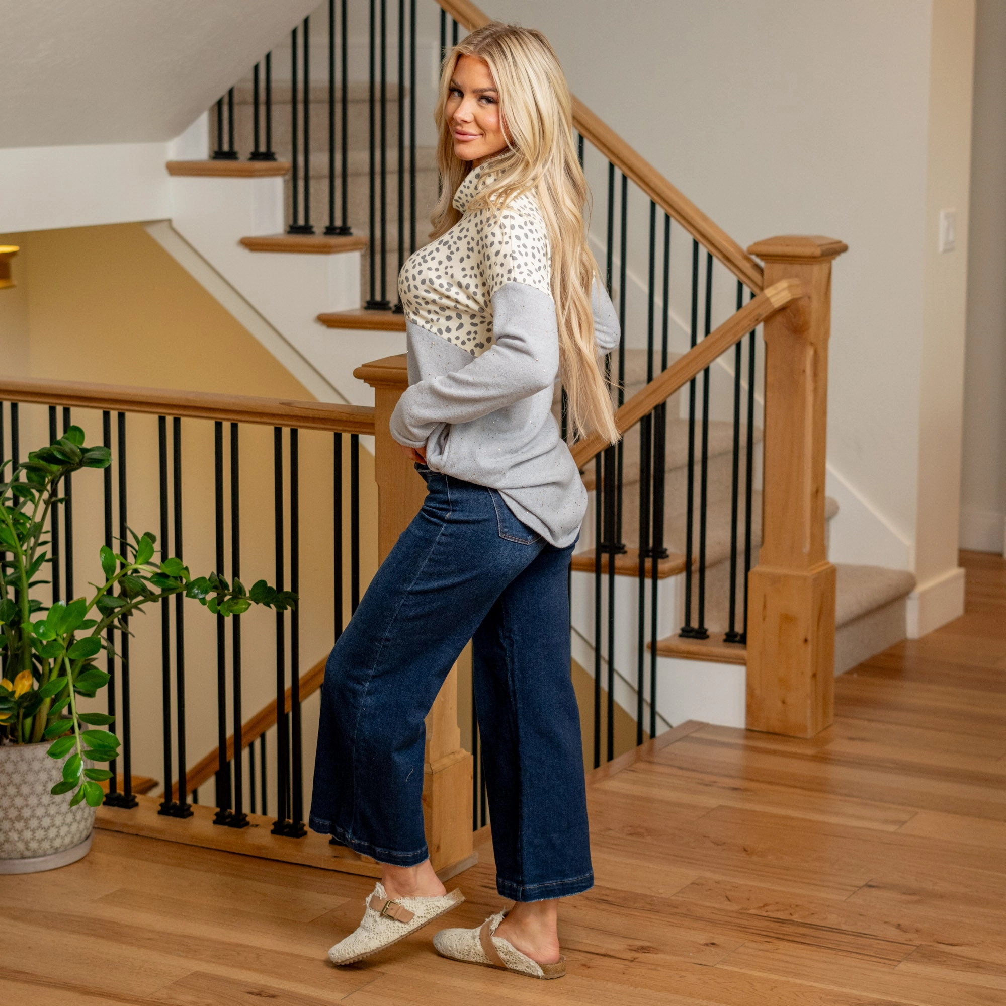 Trendy High Quality Willow High Rise Cropped Wide Leg Regular & Plus Sizes