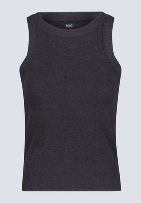 Regine Women's Ribbed Tank Top, Carbon black - KT0119H WaterRepellent Finish Lightweight Weave