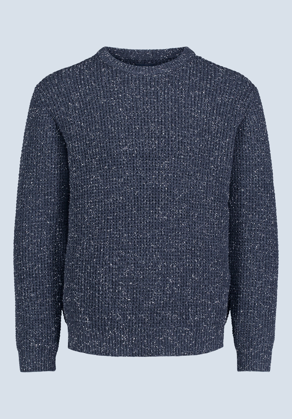 Ergonomic Sleeve Shape Breathable layers Wonder Men??s Long Sleeve Speckled Knit Sweater, Navy - BM24464