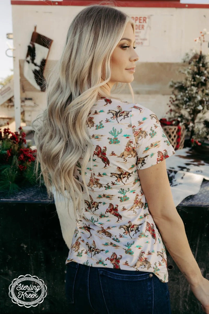 Wonderland Ranch Top Easy Wear