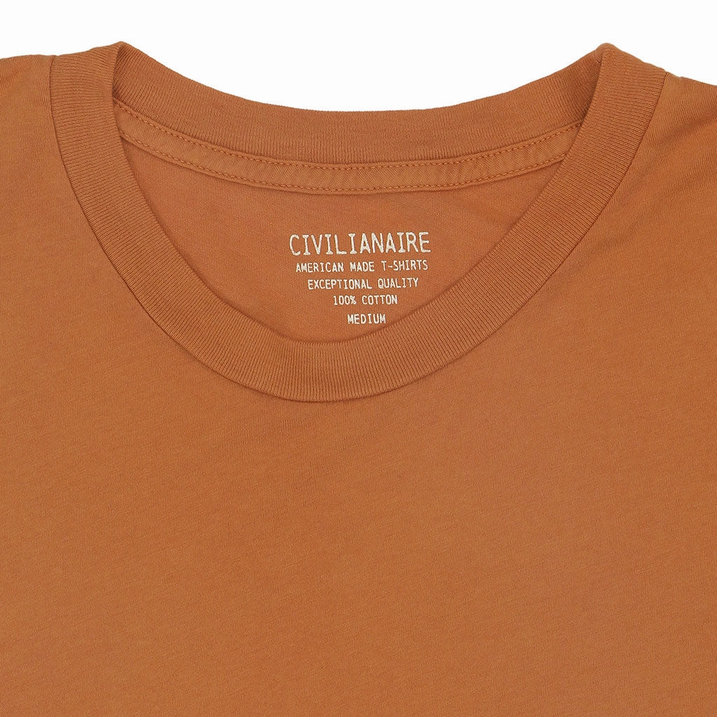 Crew Neck Short Sleeve Tee - Apricot Thermal regulation
