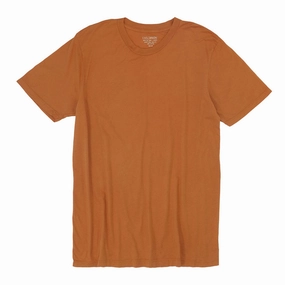 Durable Reinforced Elbow Patches Crew Neck Short Sleeve Tee - Apricot
