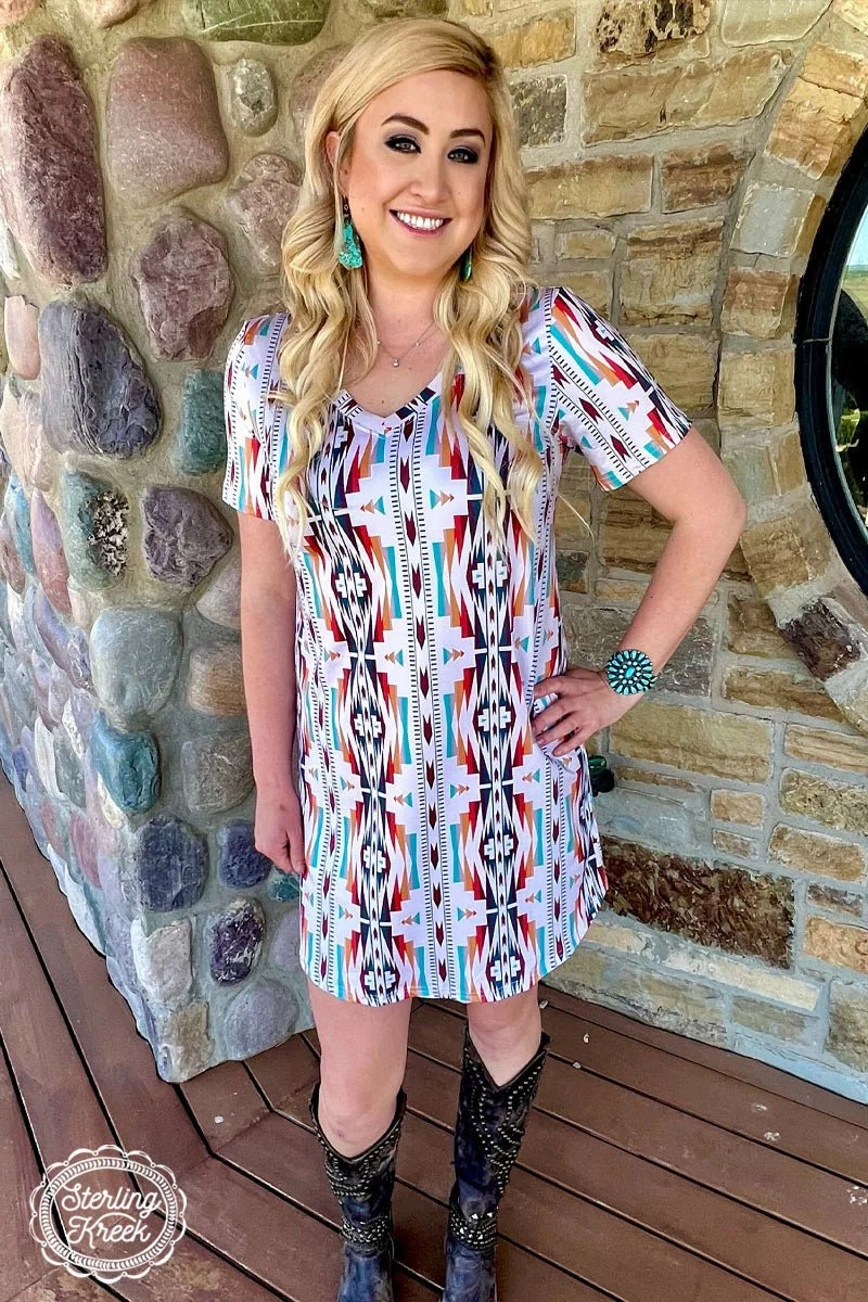 Double Stitched Hems Cold Weather Sunday Morning T-Shirt Dress