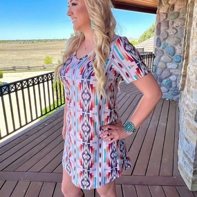 Sunday Morning T-Shirt Dress Casual Pullover