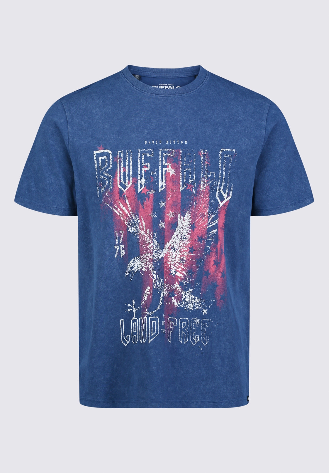 NonRestrictiveCut Tyrus Men's Short Sleeve Graphic T-shirt, Blue - BM24355