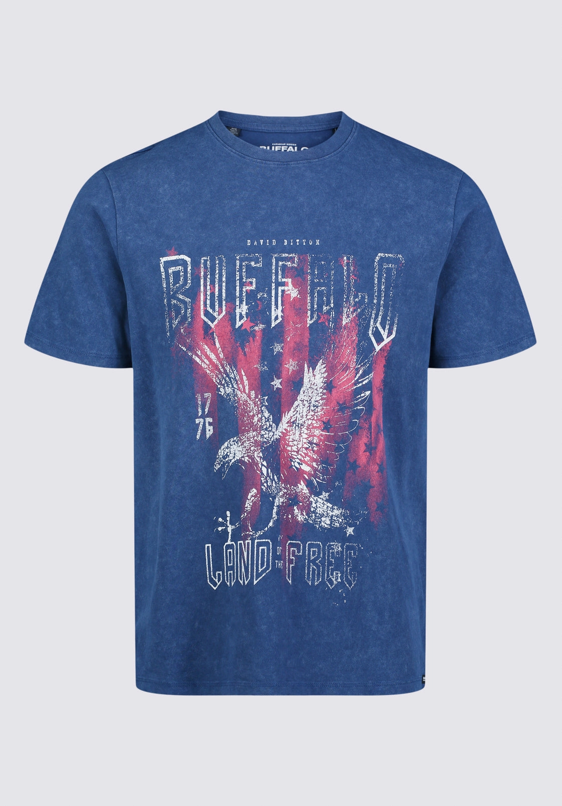 Casual Tee Tyrus Men's Short Sleeve Graphic T-shirt, Blue - BM24355