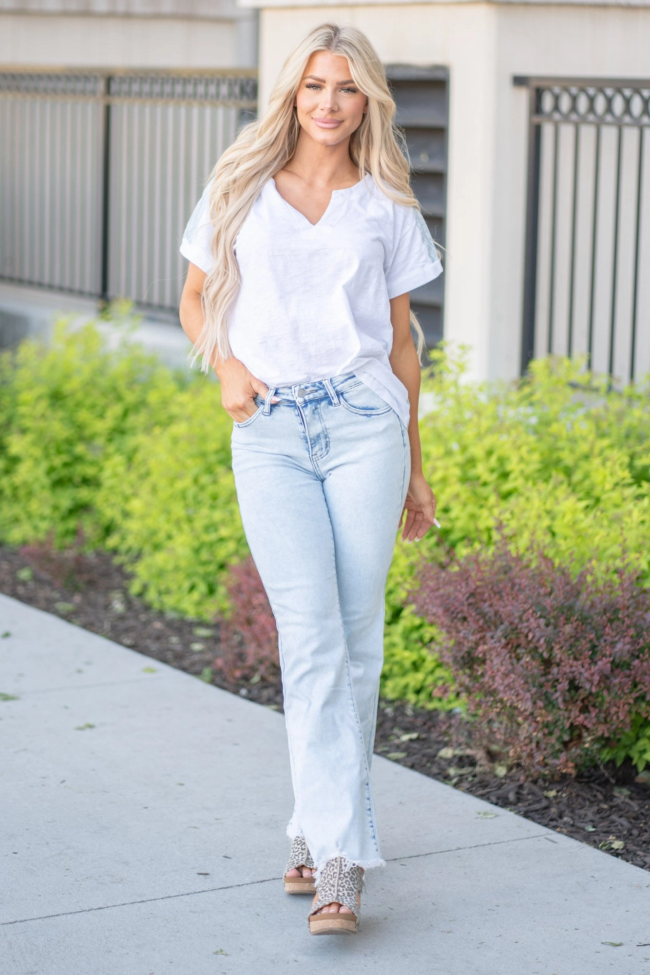 Natural Look Rock Away High Rise Wide Leg Flare Regular & Plus Sizes